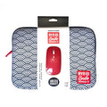 KIMONO – Bundle Sleeve y Mouse para Portátil hasta 13 Y 14 pulgadas estampada SEIGAIHA