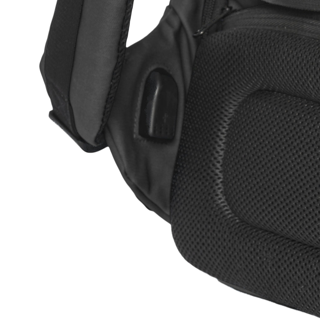 THE ROCK–Mochila Antirrobo para Portátil hasta 15.6 pulgadas con Puerto USB incorporado NEGRO