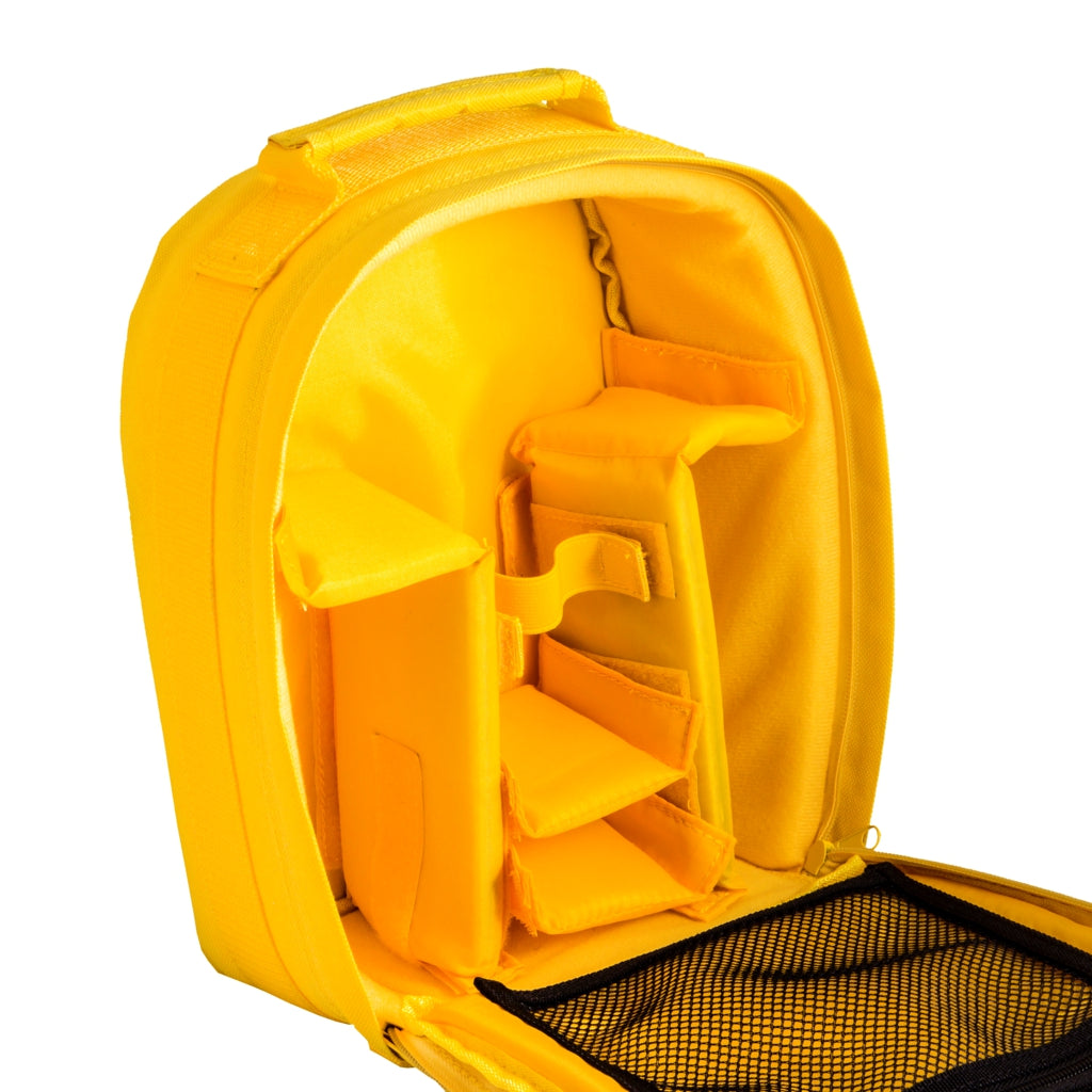 SMART - Mochila Bolsa de fotografía para cámara DSLR, Mirrorless, Flash y accesorios AMARILLO