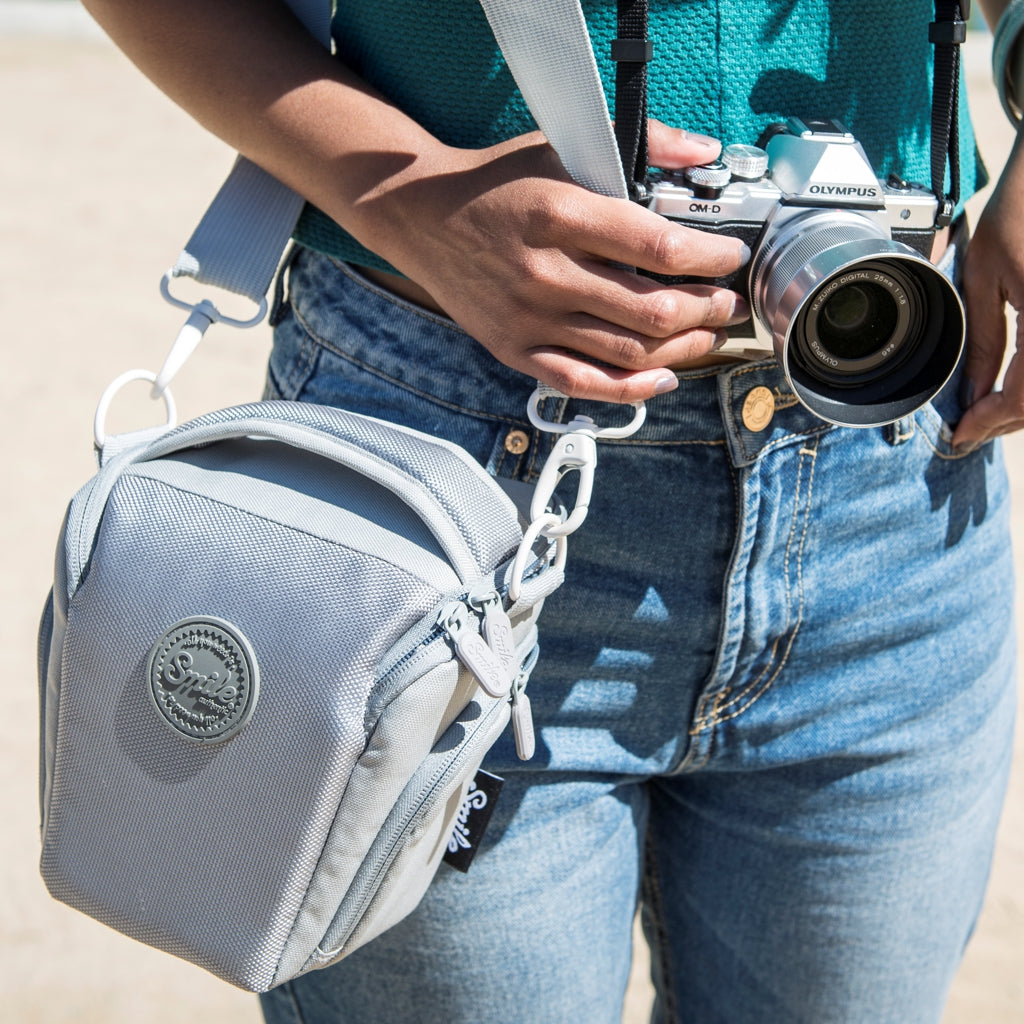 SMART HOLSTER - Bolsa de fotografía para cámara DSLR o Mirrorless GRIS